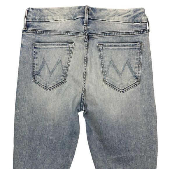 Mother The Looker Ankle Step Fray Jeans Cut Flowers Destroyed Frayed Hem Size 28 - Picture 8 of 13